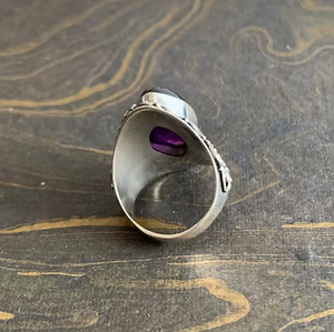 Anillo de Plata 925 de Primera Calidad con Amatista Natural, Anillo Moderno, Regalo para Cualquier Ocasión - Product Image 5