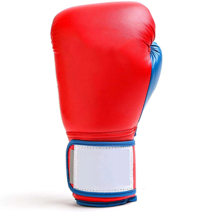 Gants de boxe en cuir noir et violet, à doigts entiers, avec lacets et support de poignet, équipement d'entraînement pour adultes - Product Image 4