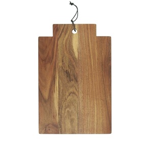 Tabla de cortar rectangular de madera de mango y acacia con asa, paquete de una sola pieza, tabla de cortar de madera para cocina al mejor precio - Product Image 1