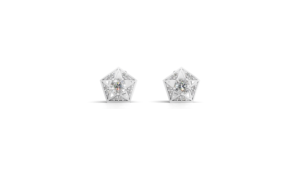 Boucles d'oreilles clous Aarinya Pentas Star en diamant de laboratoire certifié IGI, plaqué or 18 carats, taille brillant, cadeau d'anniversaire pour femme - Product Image 2