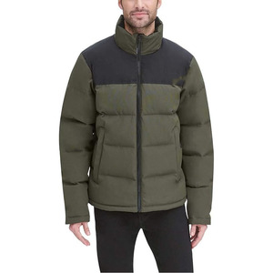 Custom Button Zipper Puffer <b>men's</b> <b>Jacket</b> Stylish Casual Windproof Nylon Puffer Bubble <b>Jackets</b> for <b>Men</b> - Product Image 1