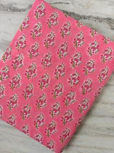Tela de algodón elegante con estampado en bloque, ecológica, reutilizable, con estampado floral personalizado, tela estampada a mano, proveedor de pedidos al por mayor. - Product Image 3