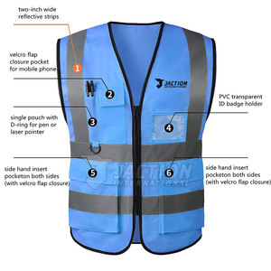 Gilet de sécurité sur mesure de bonne qualité, respirant et léger, en vente en ligne - Product Image 2
