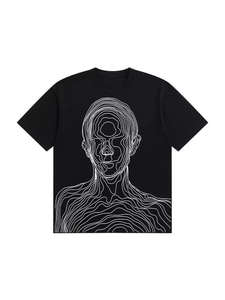 เสื้อยืดคอกว้างผู้ชาย คุณภาพสูง ผลิตตามสั่ง OEM MOQ ต่ำ น้ำหนัก 180gsm ผ้าถัก 100% คอตตอน แบรนด์สั่งทำได้ ไซส์ใหญ่พิเศษ ทรงโอเวอร์ไซส์ ผ้าไม่ยับ ระบายอากาศได้ดี - Product Image 6