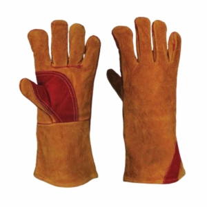 Long Lasting Reinforced Cowhide Split Leather <b>Gloves</b> Heat Spark Resistant BBQ Welder's <b>Gloves</b> Personalized Working Protection - Product Image 1