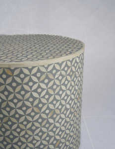 Mesa de consola con incrustaciones de hueso de lujo, taburete de mesa auxiliar de café para sala de estar y dormitorio, muebles RDM al por mayor - Product Image 1