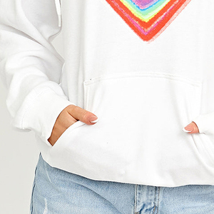 Sudadera con Capucha Personalizada para Mujer, de Poliéster y Algodón, Informal, con Estampado Gráfico, OEM, Impresión por Serigrafía, Diseño de Logotipo Personalizado, Ropa Urbana - Product Image 6