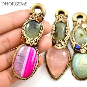 Colgante de cristal al por mayor con piedra de tamaño personalizado, colgante unisex de piedra preciosa con punta para boda, joyería de collar mixto - Product Image 2