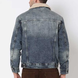 Wholesale High Quality Blank Men Denim Jacket Long Sleeve Single Button Black Jeans Jacket Custom New Designs Men's Denim Jacket - Product Image 6