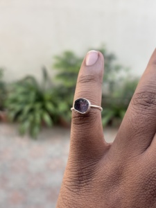 Raw Amethyst <b>Ring</b> in Prong <b>Set</b> Sterling <b>Silver</b> Handmade Stone <b>Ring</b> February Birthstone Jewelry Elegant Amethyst Statement <b>Ring</b> - Product Image 6