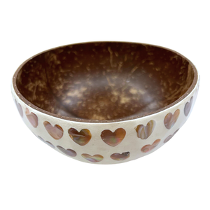 Cuenco Multiusos de Cáscara de Coco Lacada - Plato para Joyas y Adornos con Incrustaciones de Perlas - Product Image 2