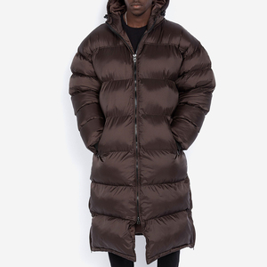 Manteau d'hiver long matelassé pour femme, chaud et épais, avec capuche, en duvet, veste longue pour femme - Product Image 3