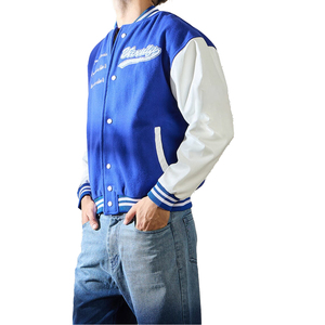 Men'<b>s</b> Lightweight Varsity <b>Jacket</b> Snap Front <b>Jacket</b> for Travel and Casual Wear - Product Image 2