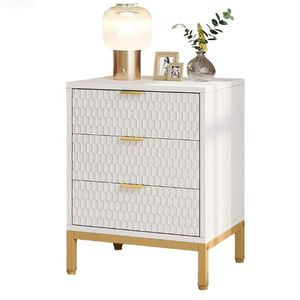 Modern <b>High</b> <b>Bedside</b> <b>Table</b> with Multiple Drawers for Storage Stylish Nightstand - Product Image 5