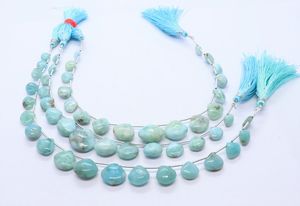 Cuentas de Larimar Natural en Forma de Corazón, Lisas, de 7-13 mm, Cuentas de Larimar en Forma de Corazón para la Fabricación de Joyería, Proveedor Mayorista - Product Image 4