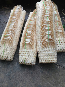 Cesta de bambú ecológica multiusos con asa resistente para compras y almacenamiento - Product Image 6