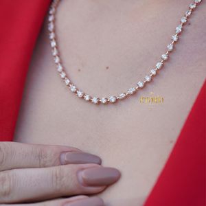 Collar con Colgante de Cadena de Eslabones de Plata de Ley 925 con Forma de Corazón Romántico y Diamantes, Joyería Fina para Mujer, Compromiso, Boda - Product Image 5