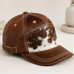 2026 Premium Genuine Cowhide Leather Cowboy <b>Hat</b> for Men <b>Western</b> Style Wide Brim Outdoor Riding <b>Hat</b> Cowhide Leather <b>Hat</b> - Product Image 6