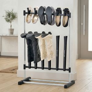 Shopee venta hogar moderno al por mayor organizador de almacenamiento Taiwán hogar almacenamiento fabricante 19mm tubo redondo PP bota Zapatero - Product Image 1