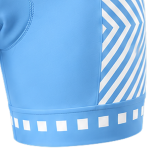 Sky Blue White Padded <b>Cycling</b> <b>Shorts</b> Custom Breathable Quick Dry Stretch Bicycle Road Racing Riding Training Sportswear Bottoms - Product Image 3