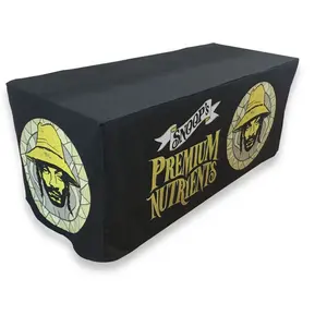 Factory Direct Event Promotional Exhibition Stretch Table Cover Tension Fabric Trade Show Counter Luxury Promotion Table Cloth