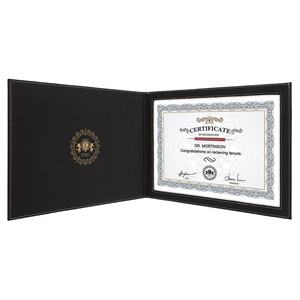 Elegante Porta Diplomas de Cuero Sintético A4 para Regalo de Matrimonio o Nacimiento - Product Image 2