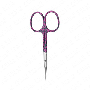 Ciseaux à cuticules professionnels de qualité supérieure, lame argentée, manche en papier violet, outil de coupe pour manucure - Product Image 2