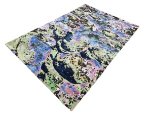 100% tapis de luxe en laine fine haute qualité tufté à la main motif abstrait tapis ensemble Design moderne pour salon enfants zone coton - Product Image 5