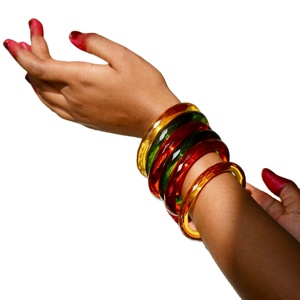 กำไลแก้วลายดอกไม้วินเทจคุณภาพสูงสำหรับโอกาสเป็นของขวัญสำหรับผู้หญิง - Product Image 1