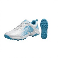 Chaussures de cricket de haute qualité avec semelle extérieure en caoutchouc à crampons, marque Hit Zone, confortables, légères, doublement cousues, pour l'entraînement sportif