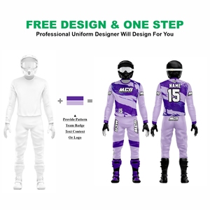 Combinaison de motocross pour homme en tissu nylon polyester de haute qualité, nouvelle couleur néon vintage, impression par sublimation, maillot et pantalon de course MX - Product Image 2