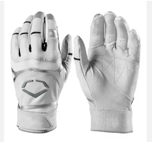 Gants de frappeur de baseball en cuir robustes et tendance, respirants, légers, ambidextres, avec logo personnalisé, meilleure qualité, fermeture à crochet - Product Image 1