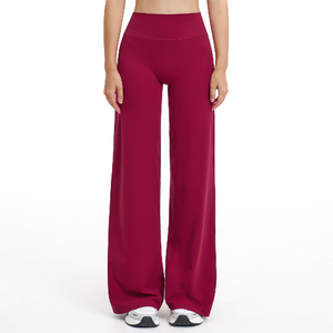 Pantalones de Yoga de Cintura Alta para Mujer, de Secado Rápido, Anchos, para Deportes de Verano y Entrenamiento - Product Image 6