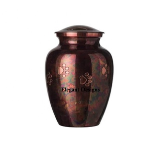 Urna de cremación recubierta de polvo negro, forma redonda, calidad superior, gran oferta, urna americana, elegante, barata, venta al por mayor - Product Image 6