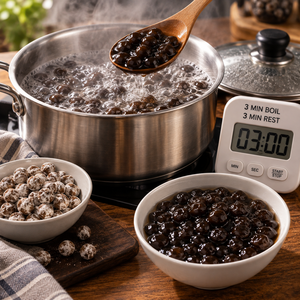 Perles de Tapioca et Boules de Boba Instantanées 4mm/8mm/10mm pour Bubble Tea, Cuisson Rapide, Certifiées HALAL/HACCP, Vente en Gros - Product Image 6