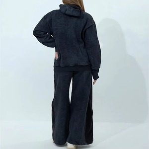 Vêtements de sport d'hiver haut de gamme pour femmes, survêtements en polaire chauds, broderie de logo personnalisée, fabricant OEM, exportateur - Product Image 4