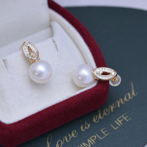 Freshwater 9-10mm S925 <b>Silver</b> Women's <b>Earrings</b> Strong Light Purple <b>Pearl</b> with Fine Flaws Minimalist Design Earstuds - Product Image 3