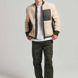 Nouveauté 2026 : Veste polaire à col montant avec fermeture éclair, coupe-vent, pour l'hiver, doublure épaisse en sherpa - Product Image 6