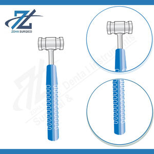Surgical Holdings Mallet orthopédique manuel en acier inoxydable avec poignée Suregrip en acétal bleu, 270 mm de long, 720 grammes, certifié CE - Product Image 3