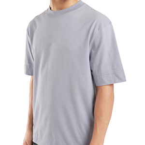 T-shirt décontracté pour homme, coupe ample, en coton et fibre de bambou, épaules tombantes, coupe lourde, style streetwear, personnalisable OEM - Product Image 4