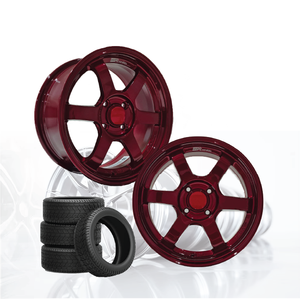 Jantes de voiture en alliage d'aluminium 3R CANDY RED JDM 15 pouces 4 trous 100 04115-V29 - Product Image 3
