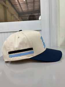 Custom Logo 3D Puff Snapback Caps Pre Curved Gorras Mid Profile Snapback Caps Holes Mixed Rope for Fashionable Casual - Product Image 4