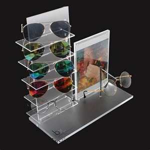 2025 étui à lunettes en acrylique empilable multicouche lunettes de bureau lunettes de soleil boîte d'affichage et support pour les utilisations en magasin de détail - Product Image 5