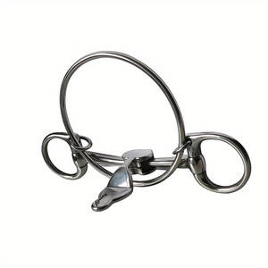 Bocado para Caballo de Acero Inoxidable, Resistente al Óxido y Antideslizante, con Placa de Lengüeta a Presión - Product Image 2