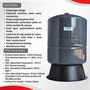 LAXMO 60L Water Surge Tank Nouveau système d'alimentation en eau tampon pour usines de fabrication Restaurants Garantie 1 an Réservoir sous pression 60L - Product Image 3