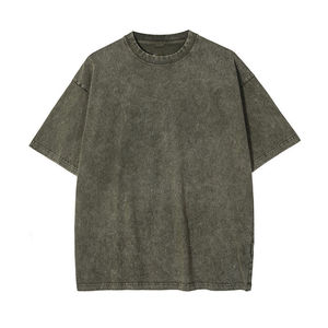 Camisetas Oversize de Algodón 100% con Lavado Ácido al por Mayor, Cómodas y a la Moda Urbana, con Diseño de Logotipo Personalizado, Diseño en Blanco Disponible - Product Image 5