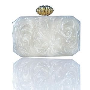 resin clutch Clutch Bag Hand Bag Acrylic Clutches for Women Bridal Clutches for <b>Wedding</b> Celebrities Party Evening Marble - Product Image 4