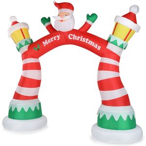 8.9 FT Lighted LED Christmas Inflatable Archway Santa Claus Yard Decorations Outdoor Holiday Blow-Up Arch with LED Built-In - Product Image 5