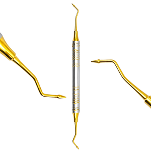 Instrumentos Dentales para Rellenos de Composite, Juego de 7 Piezas de Espátulas Restauradoras Antiadherentes de Acero Inoxidable, Color Dorado - Product Image 5