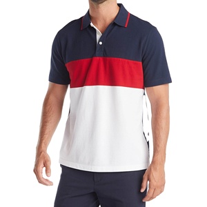 Color personalizado de los hombres para camisetas de polo de calidad superior de algodón cómodo tejido de punto últimos estilos Casual cómodo - Product Image 1